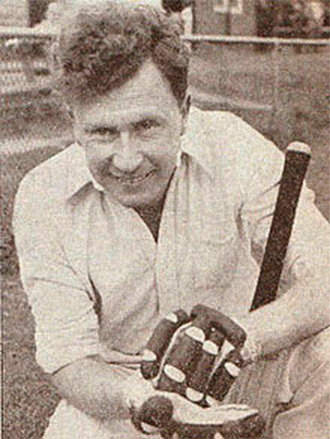 George Thoms as a young test cricketer.
