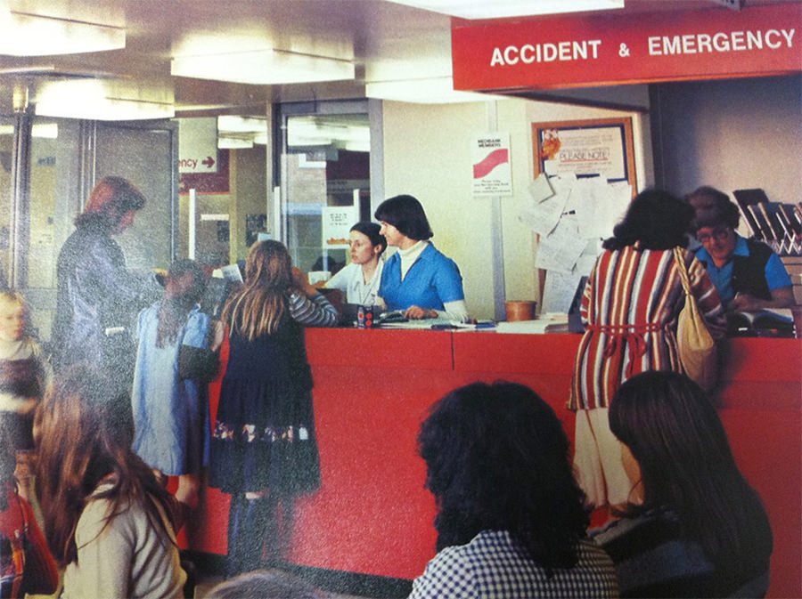 The Emergency and Casualty department in 1978.