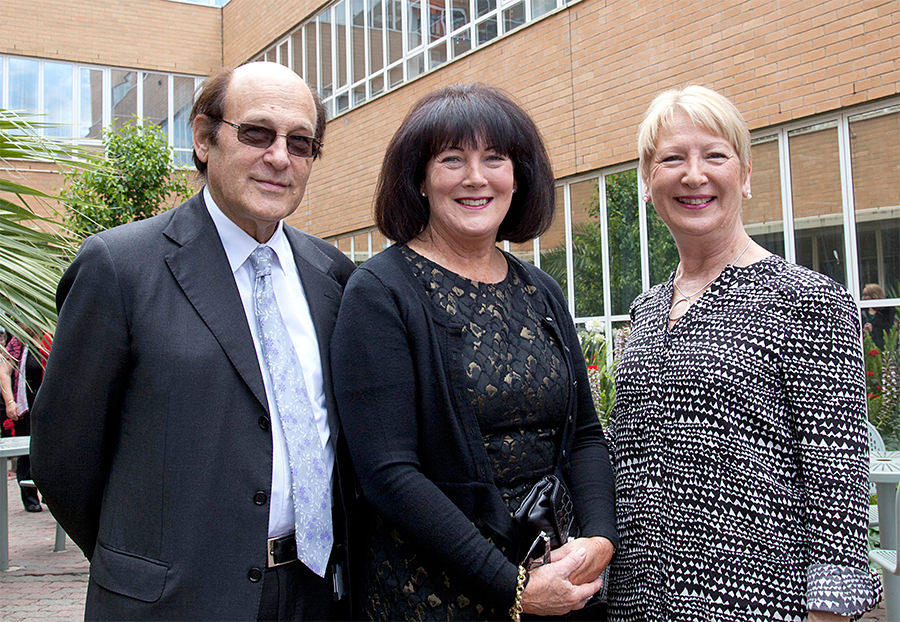 Family ties. Professor Edward Janus, Western Health’s Director of Research and Head of General Medicine with his partner Di Leorke (centre) and Julie Slobozian at Footscray Hospital’s 60th anniversary celebrations.